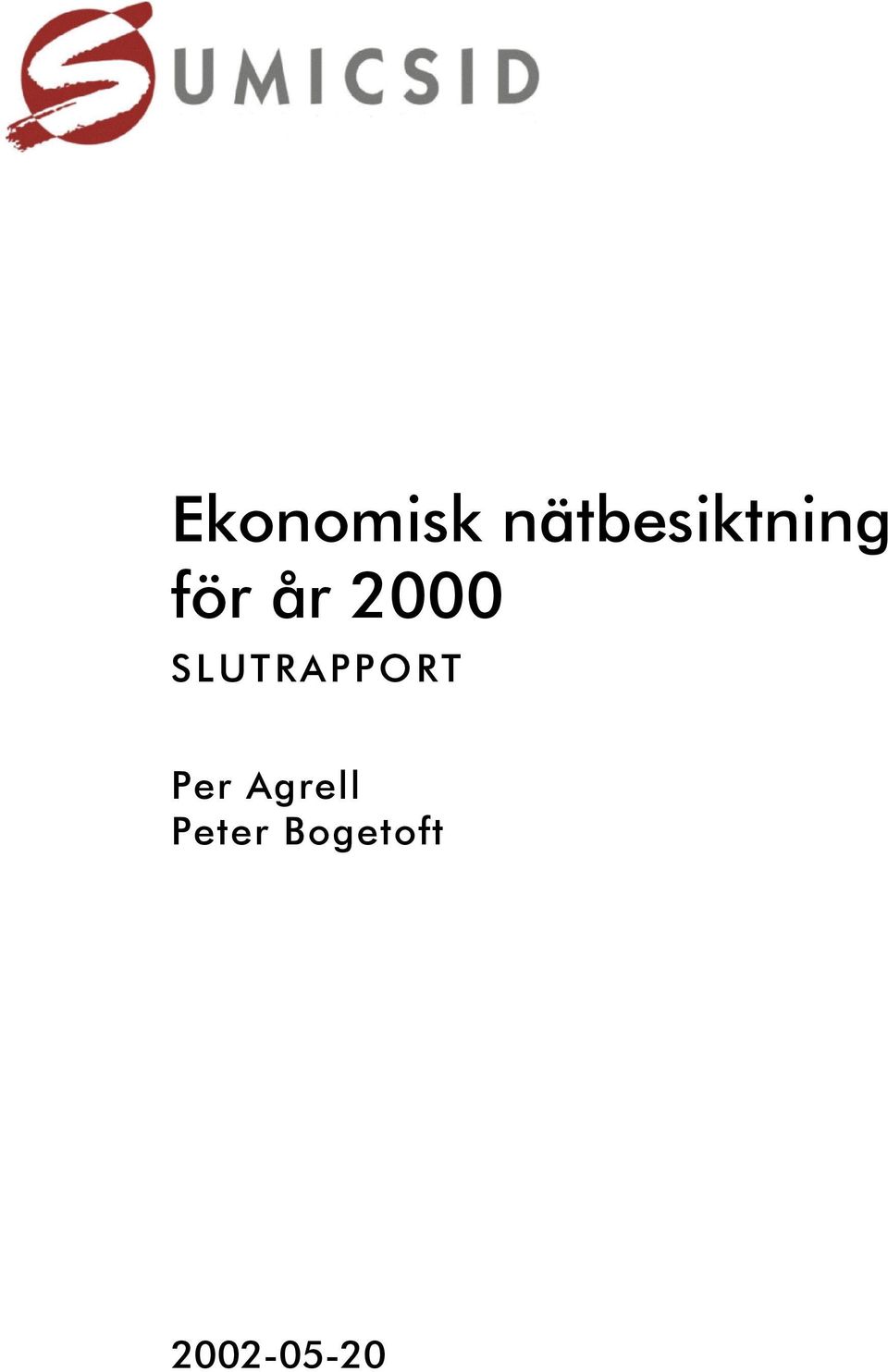 2000 SLUTRAPPORT Per