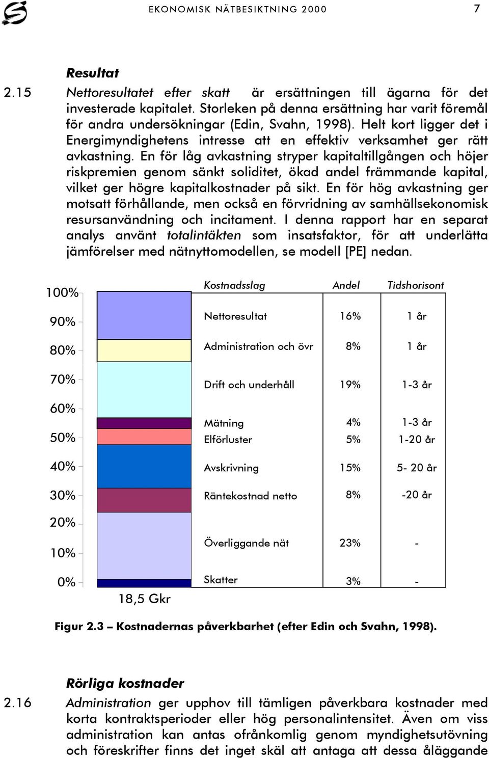 En för låg avkastning stryper kapitaltillgången och höjer riskpremien genom sänkt soliditet, ökad andel främmande kapital, vilket ger högre kapitalkostnader på sikt.