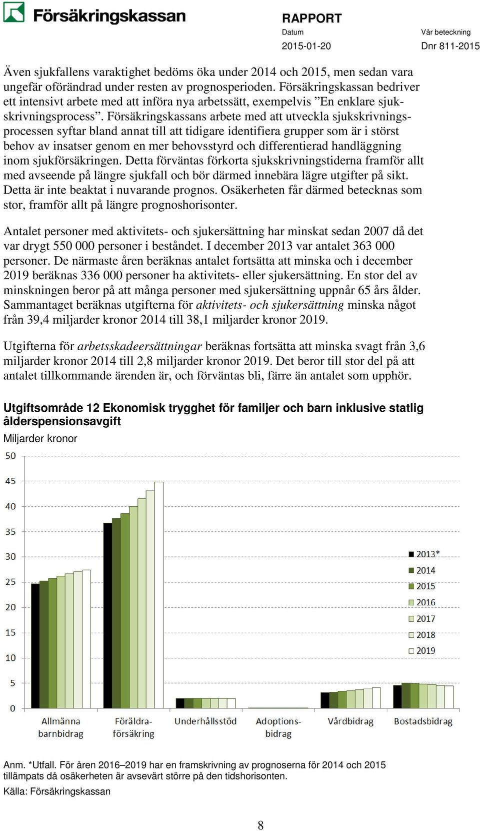 Försäkringskassans arbete med att utveckla sjukskrivningsprocessen syftar bland annat till att tidigare identifiera grupper som är i störst behov av insatser genom en mer behovsstyrd och