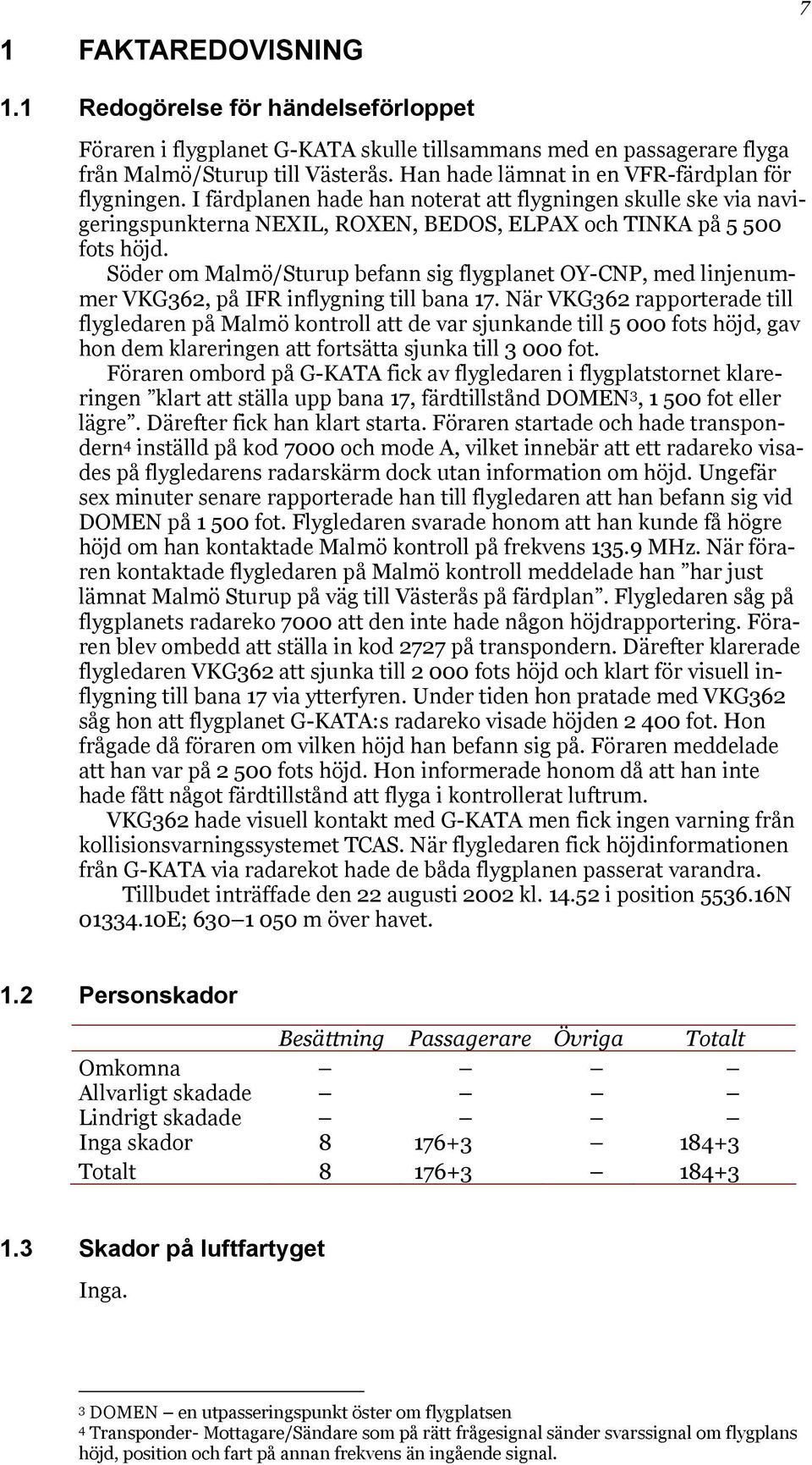Söder om Malmö/Sturup befann sig flygplanet OY-CNP, med linjenummer VKG362, på IFR inflygning till bana 17.