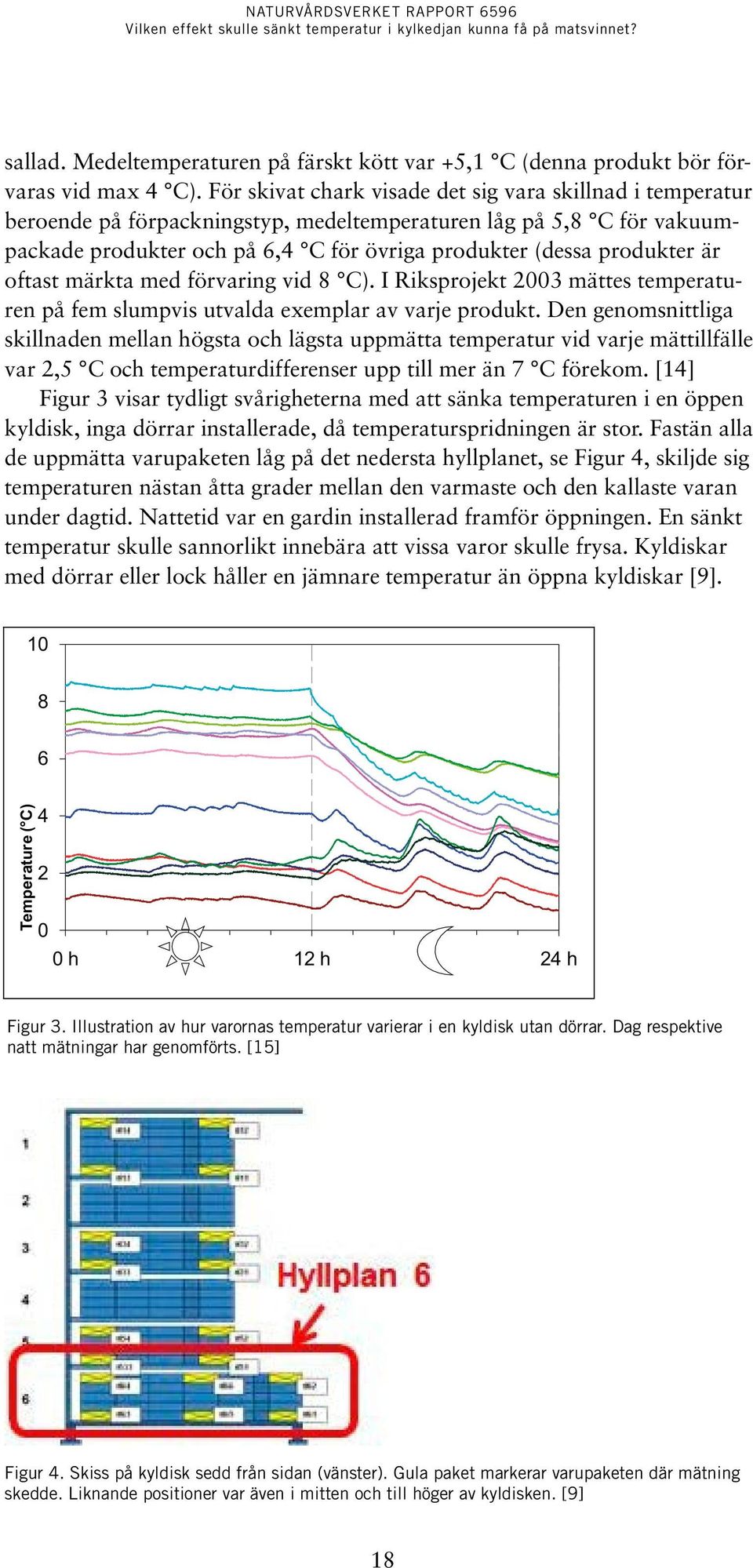 är oftast märkta med förvaring vid 8 C). I Riksprojekt 2003 mättes temperaturen på fem slumpvis utvalda exemplar av varje produkt.