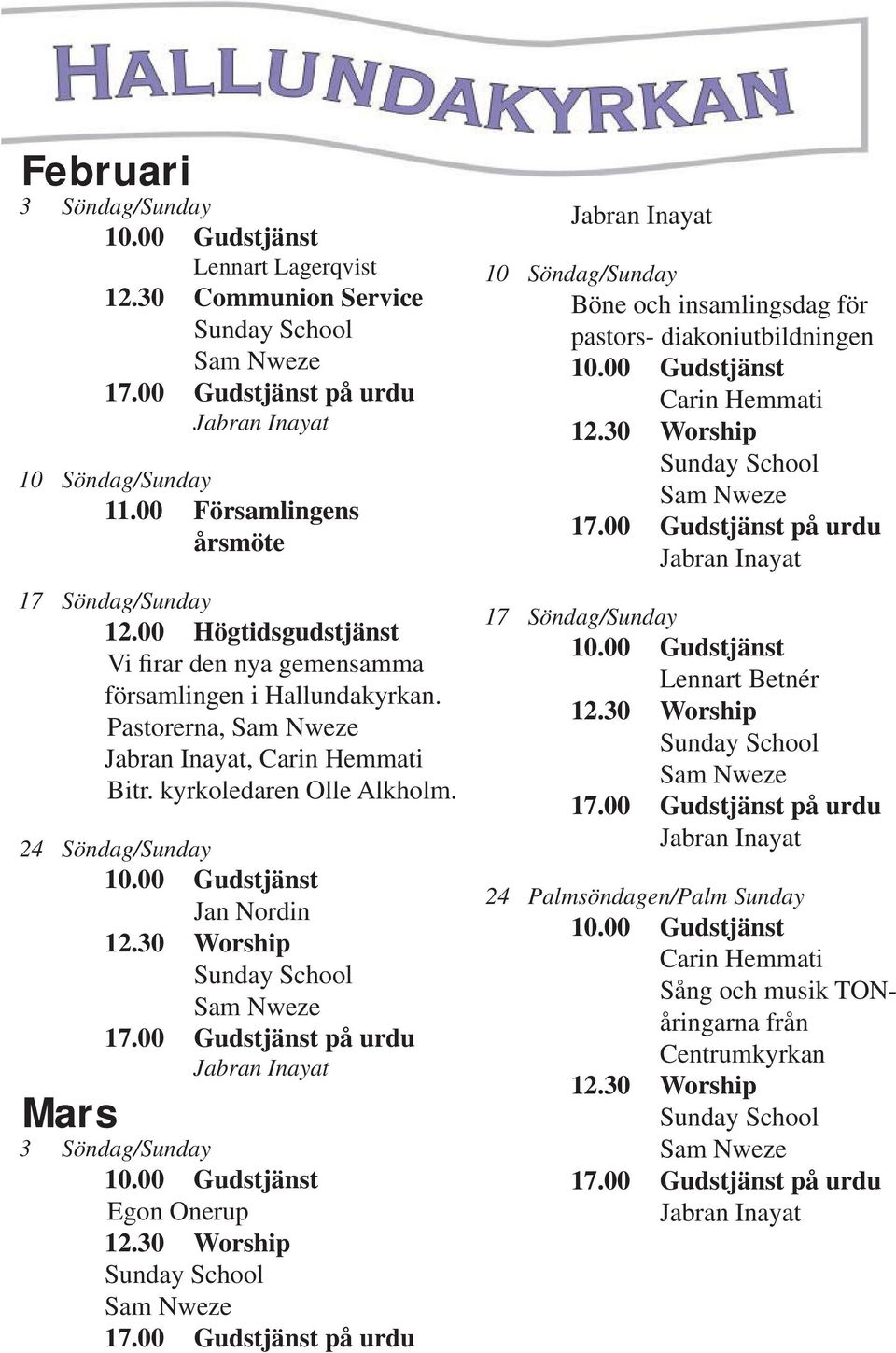 kyrkoledaren Olle Alkholm.
