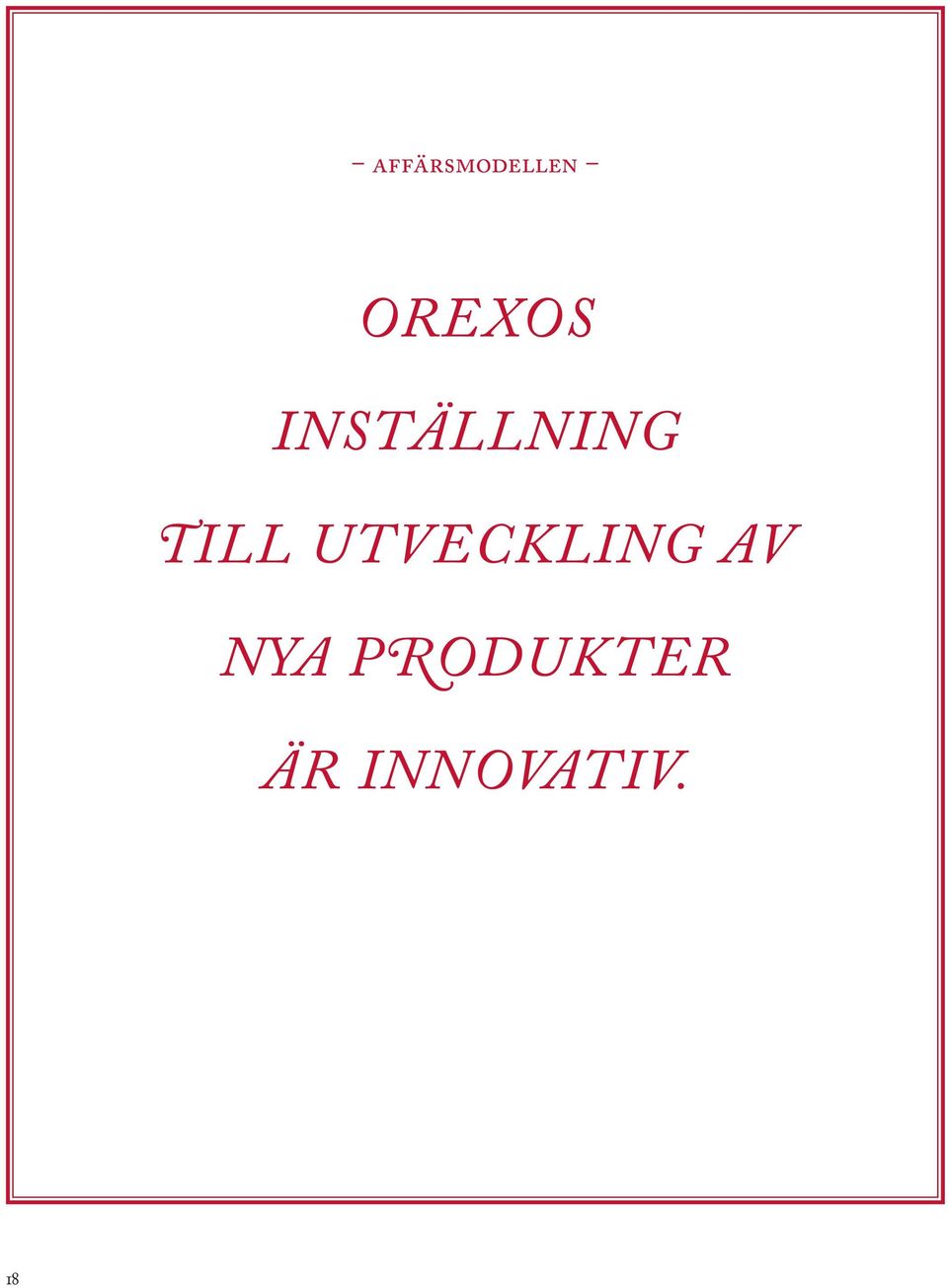 TILL UTVECKLING AV