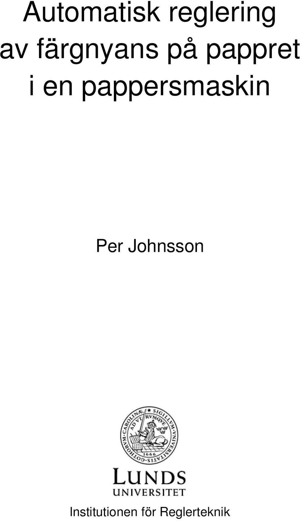 pappersmaskin Per Johnsson