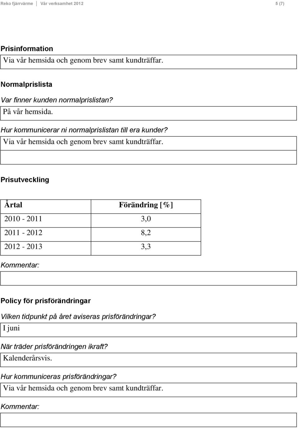 Via vår hemsida och genom brev samt kundträffar.