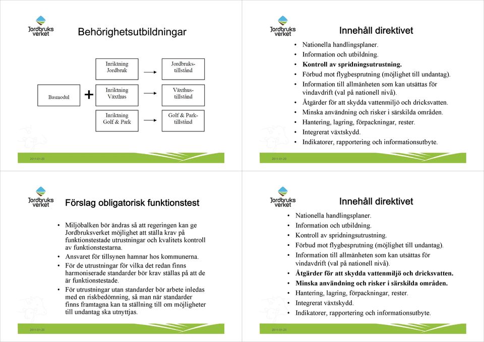 För de utrustningar för vilka det redan finns harmoniserade standarder bör krav ställas på att de är funktionstestade.