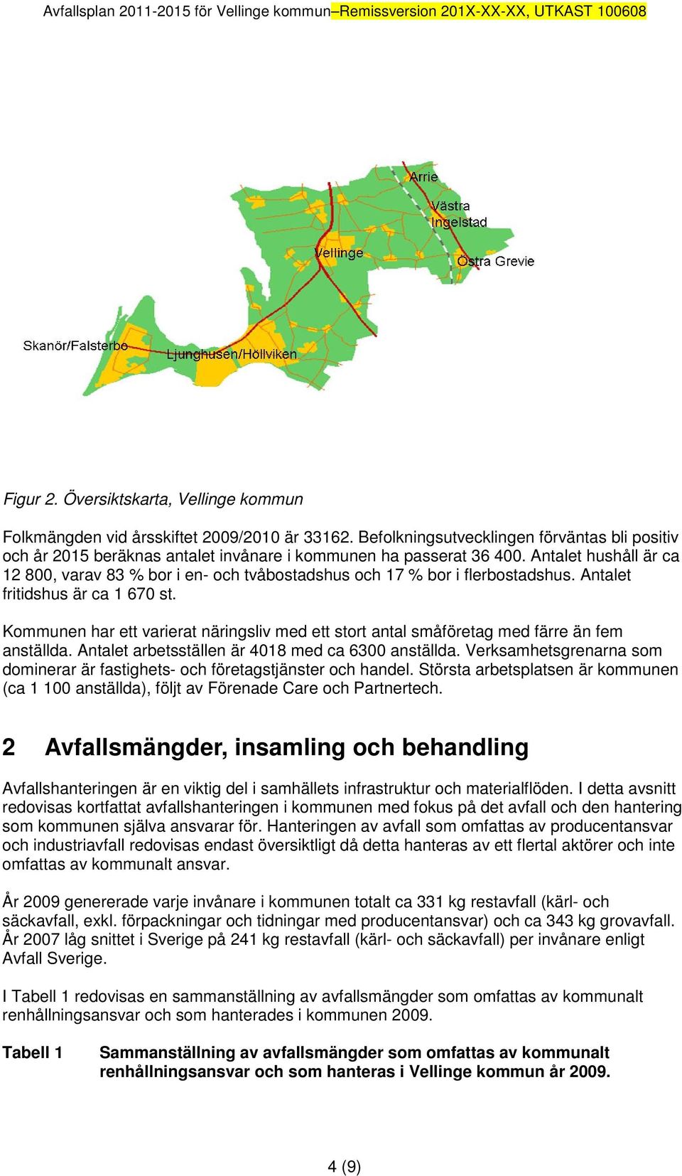 Antalet hushåll är ca 12 800, varav 83 % bor i en- och tvåbostadshus och 17 % bor i flerbostadshus. Antalet fritidshus är ca 1 670 st.