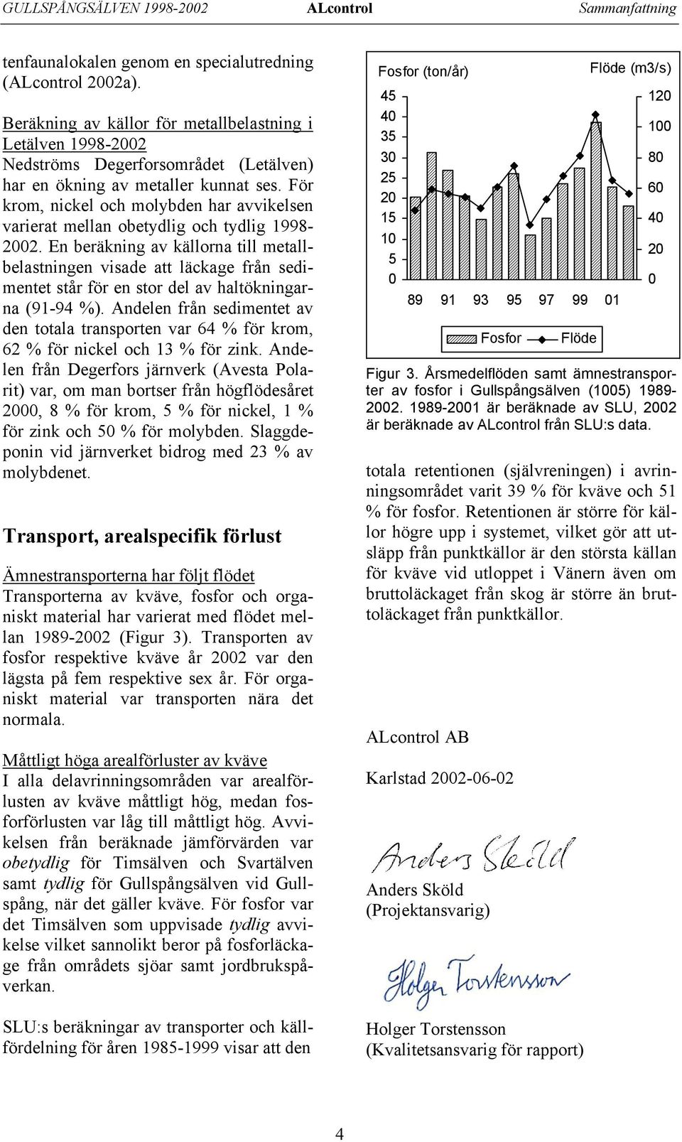 För krom, nickel och molybden har avvikelsen varierat mellan obetydlig och tydlig 1998-22.