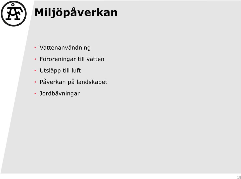 Föroreningar till vatten
