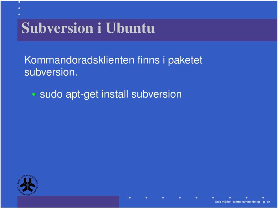 paketet subversion.