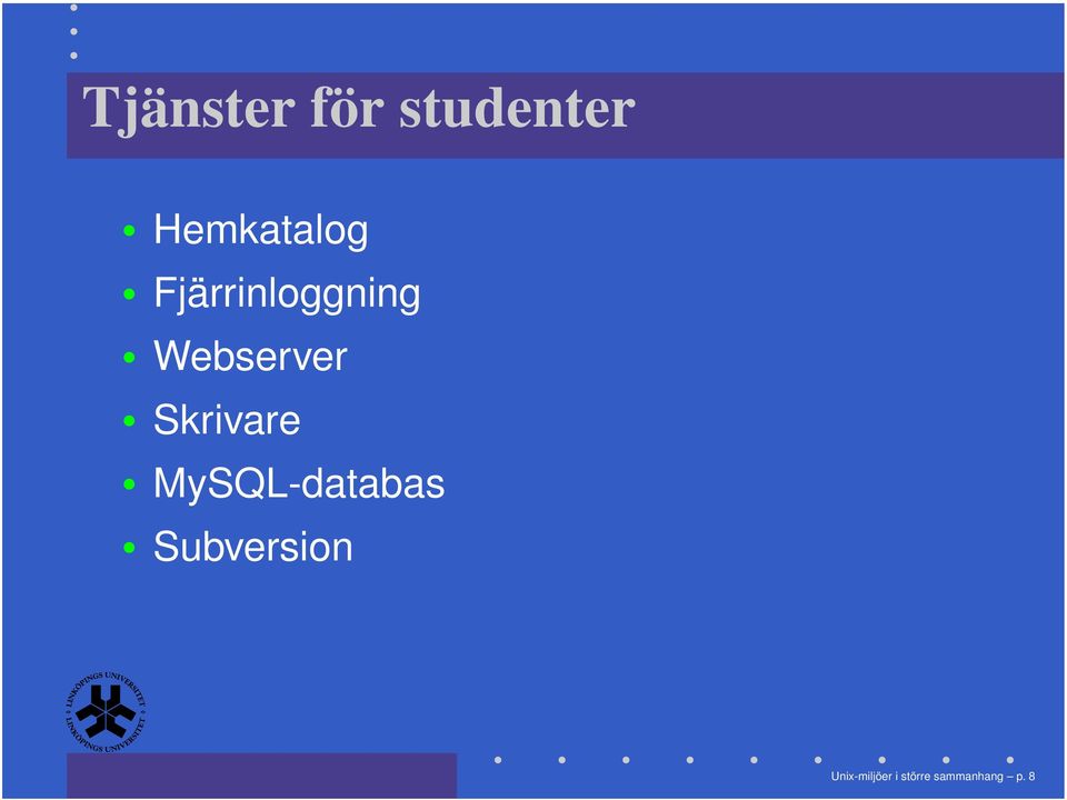Webserver Skrivare MySQL-databas
