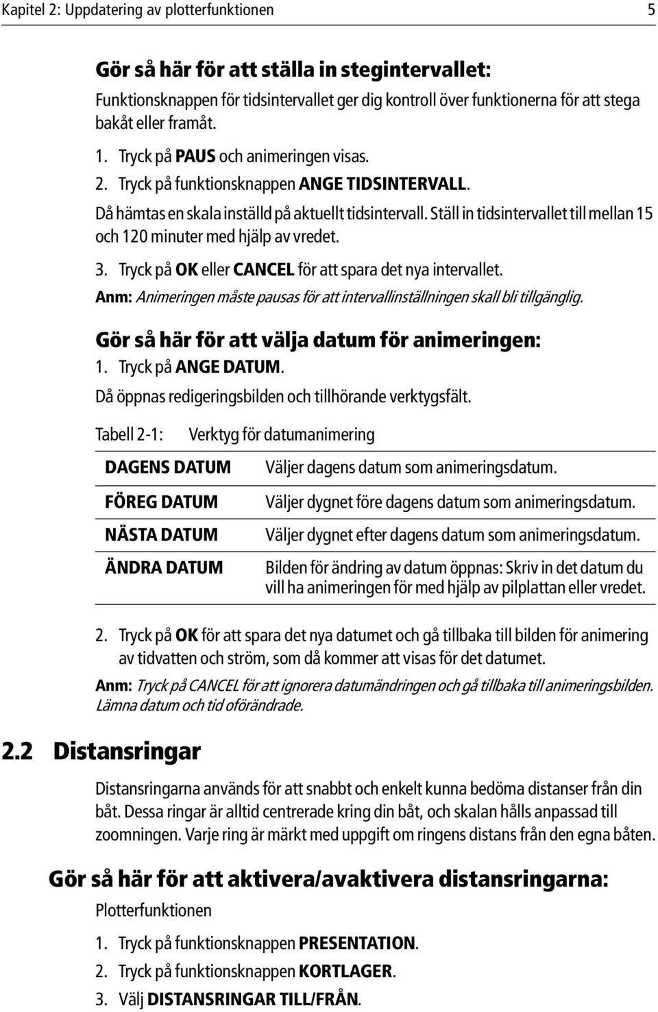 Ställ in tidsintervallet till mellan 15 och 120 minuter med hjälp av vredet. 3. Tryck på OK eller CANCEL för att spara det nya intervallet.