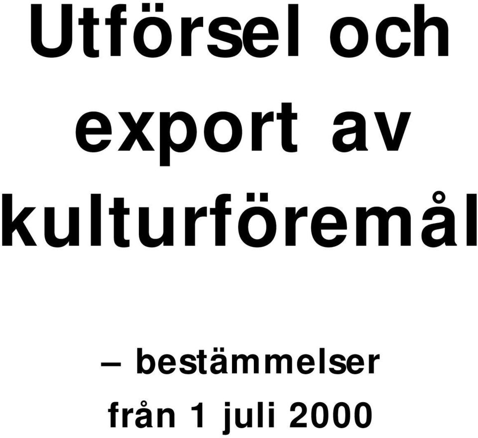 kulturföremål