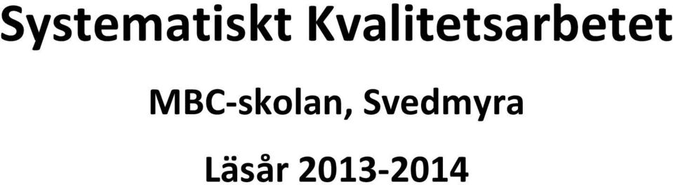 MBC-skolan,