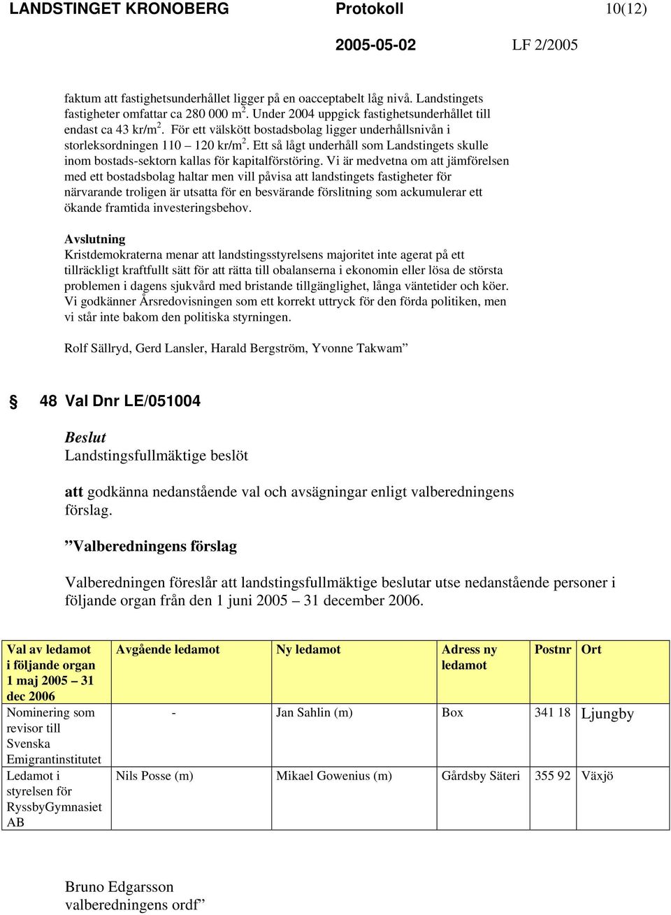 Ett så lågt underhåll som Landstingets skulle inom bostads-sektorn kallas för kapitalförstöring.