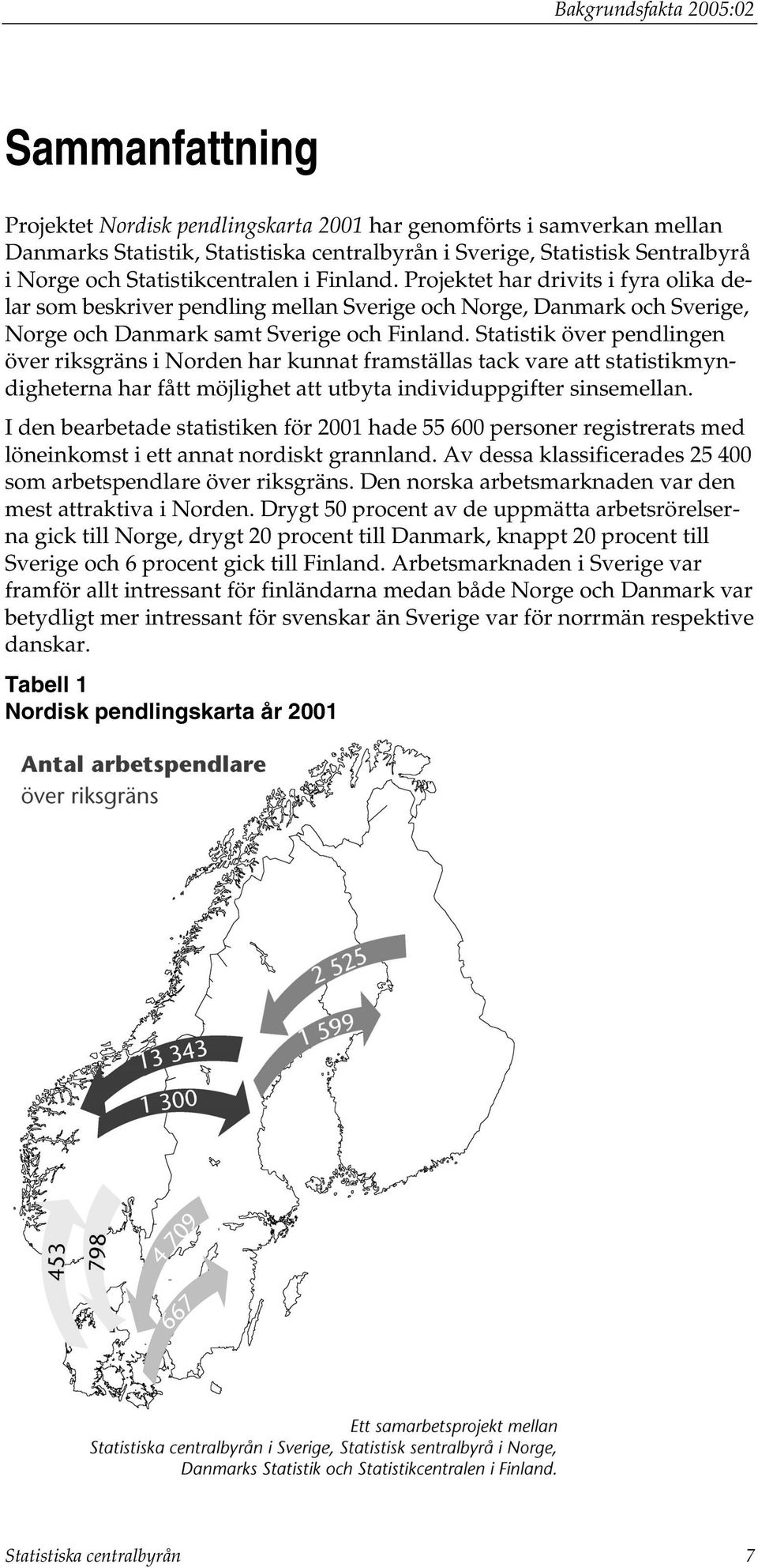 Statistik över pendlingen över riksgräns i Norden har kunnat framställas tack vare att statistikmyndigheterna har fått möjlighet att utbyta individuppgifter sinsemellan.