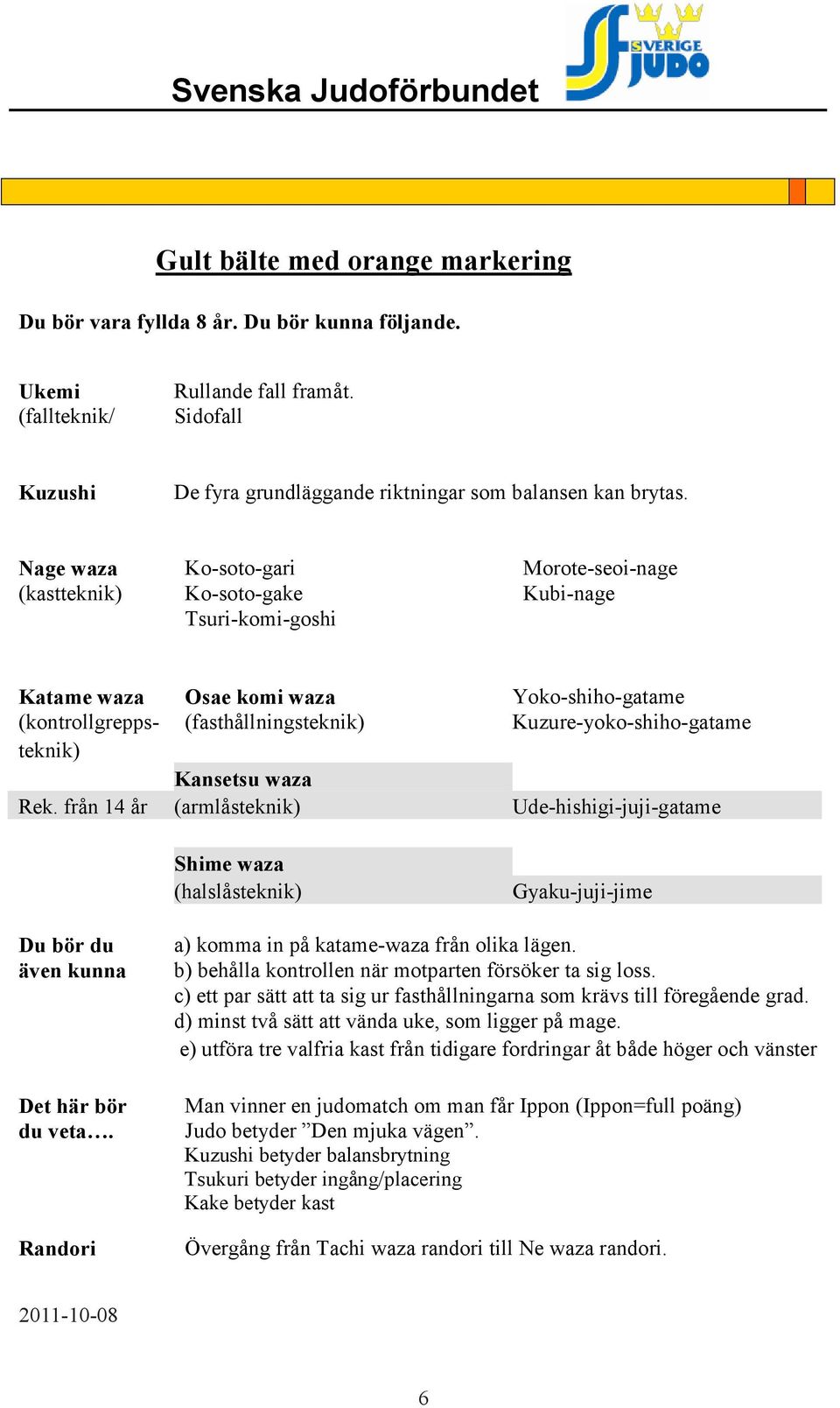 Sidofall De fyra grundläggande riktningar som balansen kan brytas.