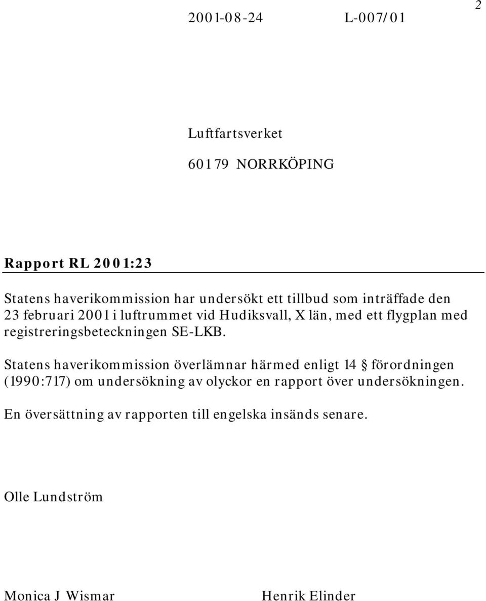 registreringsbeteckningen SE-LKB.