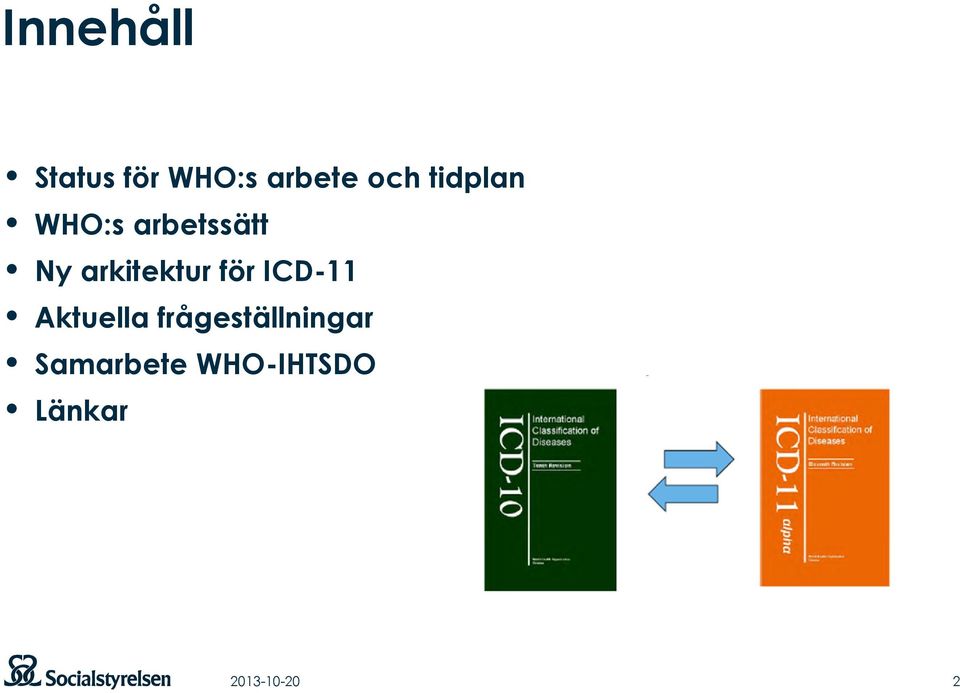 för ICD-11 Aktuella frågeställningar