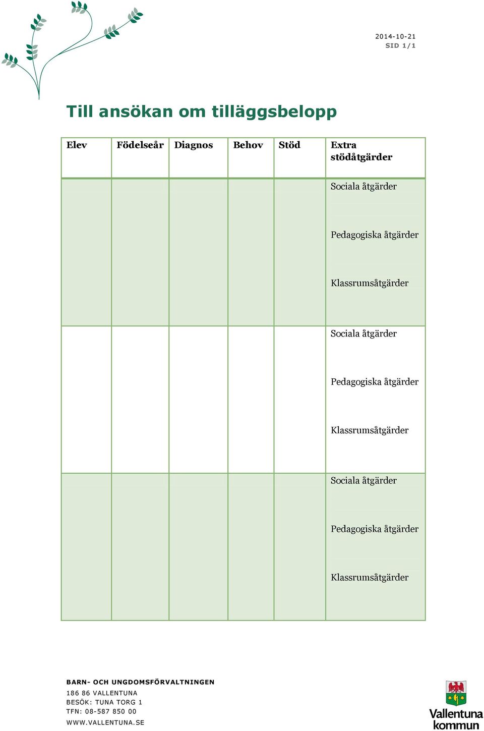 åtgärder Pedagogiska åtgärder Klassrumsåtgärder Sociala åtgärder Pedagogiska åtgärder