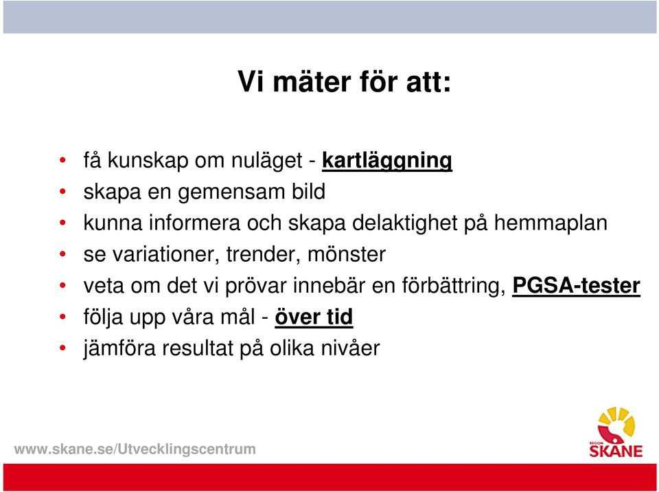 variationer, trender, mönster veta om det vi prövar innebär en