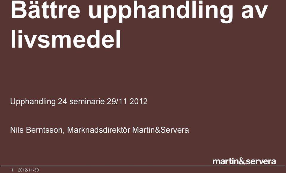 seminarie 29/11 2012 Nils