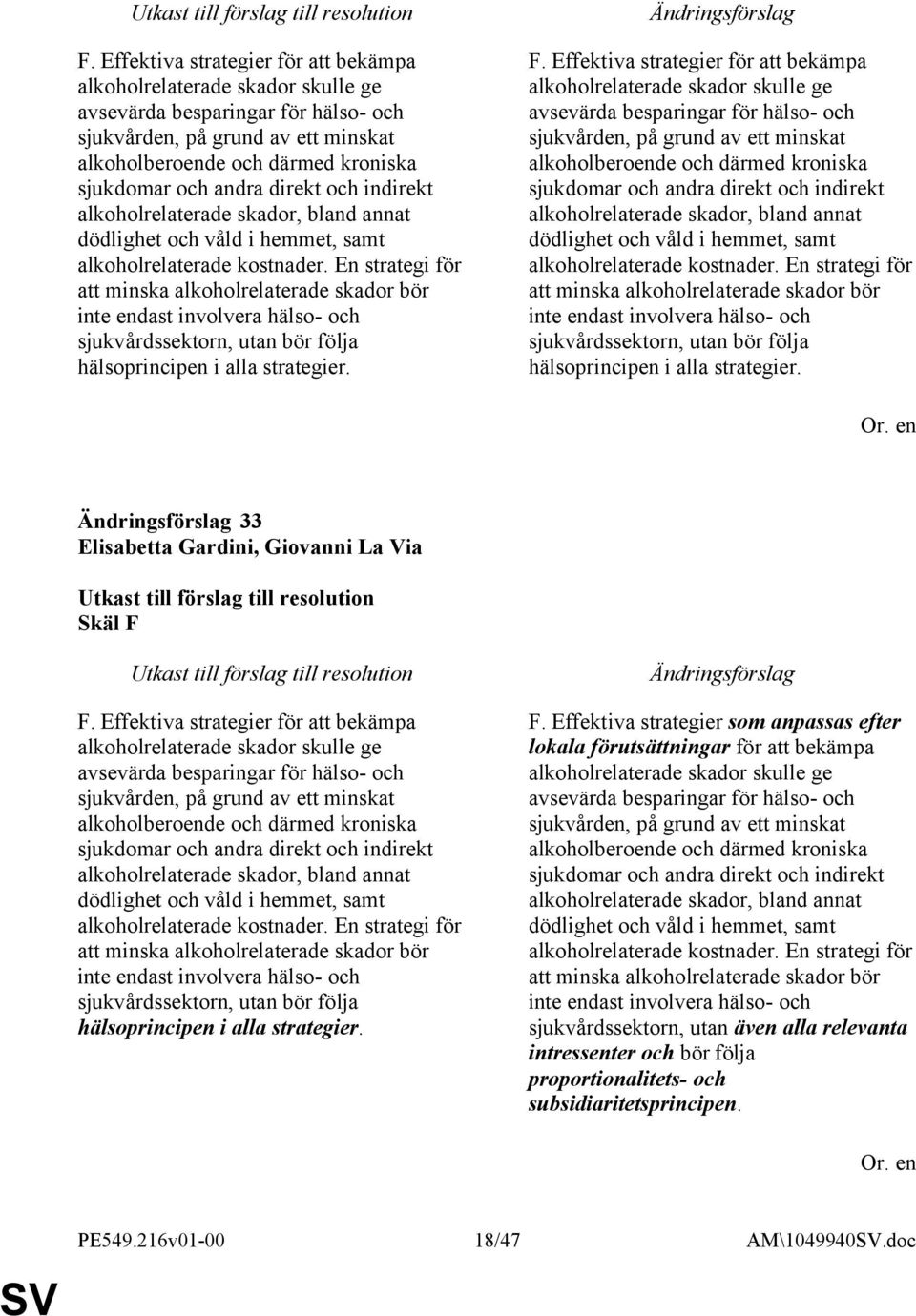 En strategi för att minska alkoholrelaterade skador bör inte endast involvera hälso- och sjukvårdssektorn, utan bör följa hälsoprincipen i alla strategier.