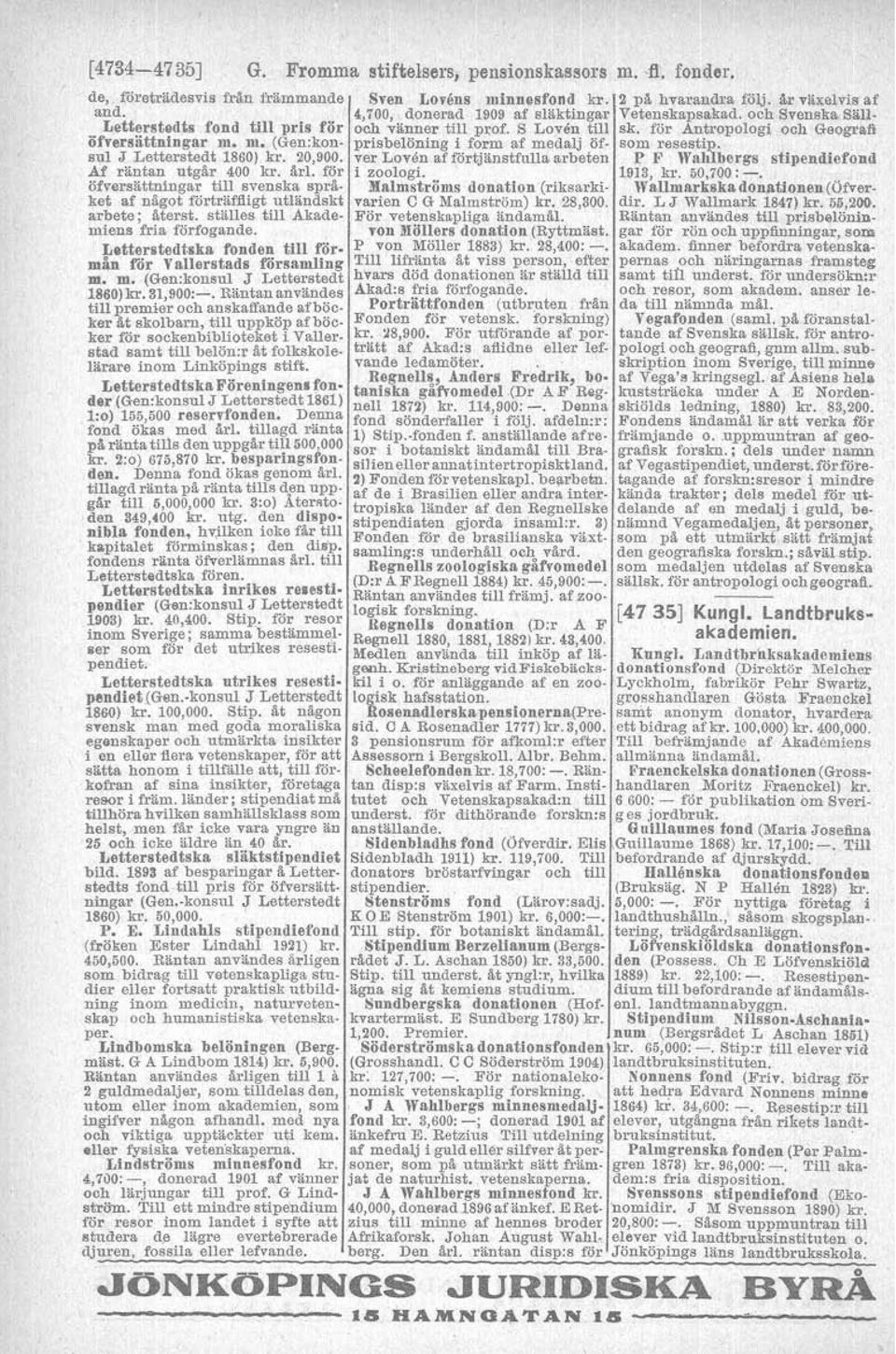 ~ ~ t t ~ ~ fonden ~ t ~ till d t ~ P h von ~ Yöller 1883) kr. 28,400: -. min för valleratadi försadng Till lifränta %t viss person, efter m. m. ( ~ ~ ~ J ~ : ~ k t ~ t ~ ~ hvam ~ ~ död t ~ ~ donationen l d t är ställd till 18gO)kr.