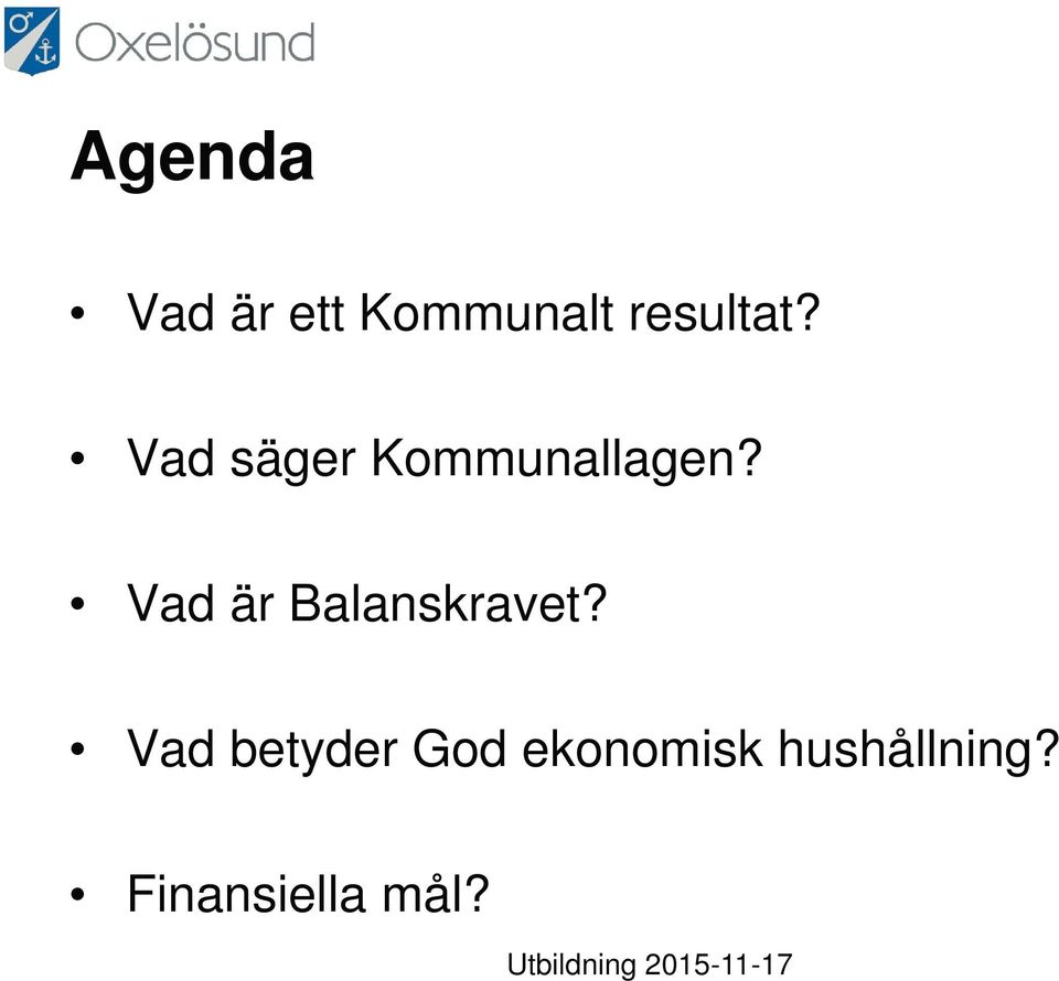 Vad är Balanskravet?