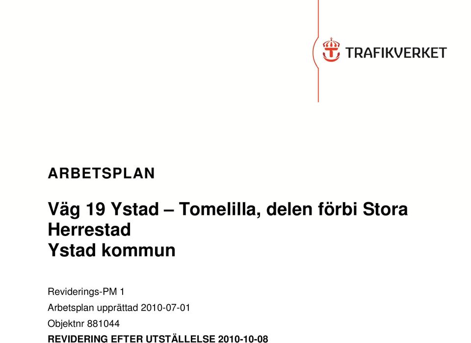 Reviderings-PM 1 Arbetsplan upprättad