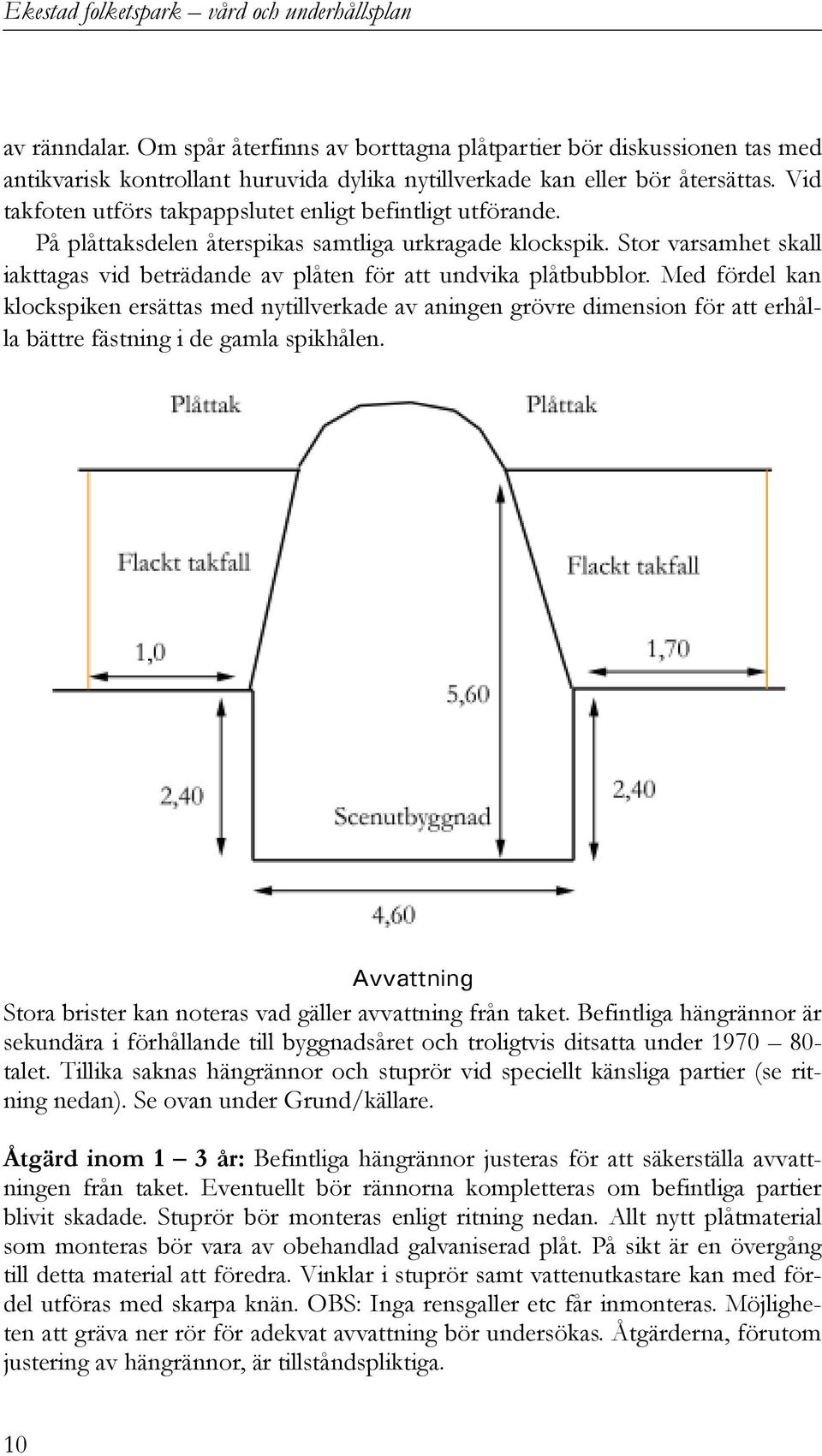 Stor varsamhet skall iakttagas vid beträdande av plåten för att undvika plåtbubblor.