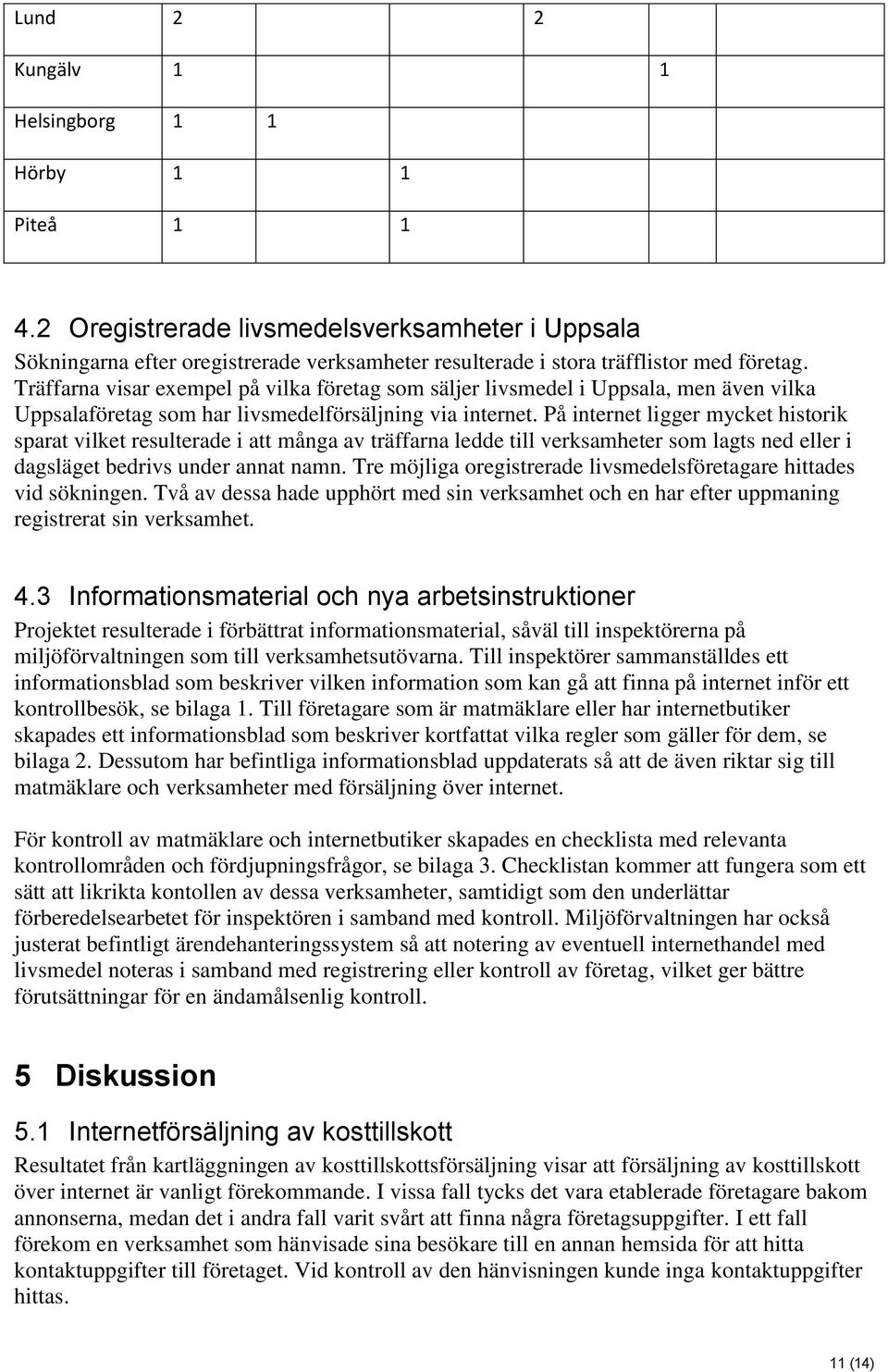 På internet ligger mycket historik sparat vilket resulterade i att många av träffarna ledde till verksamheter som lagts ned eller i dagsläget bedrivs under annat namn.