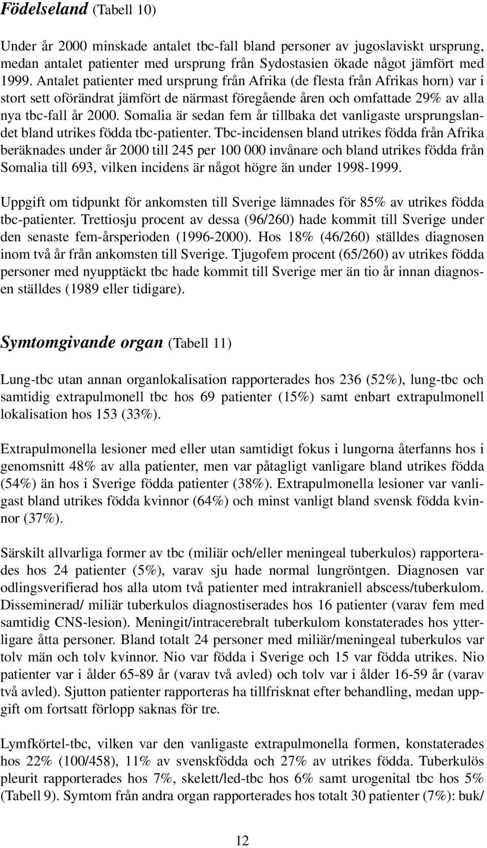 Somalia är sedan fem år tillbaka det vanligaste ursprungslandet bland utrikes födda tbc-patienter.