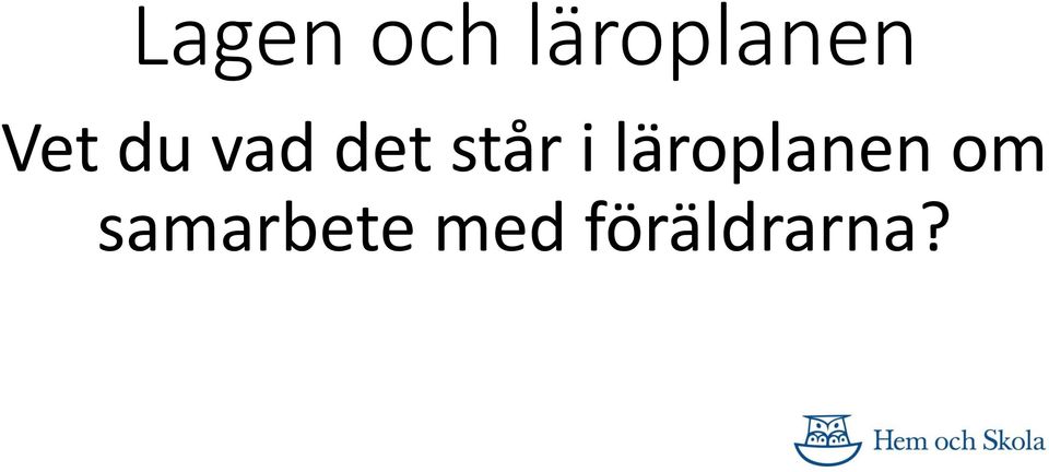 i läroplanen om