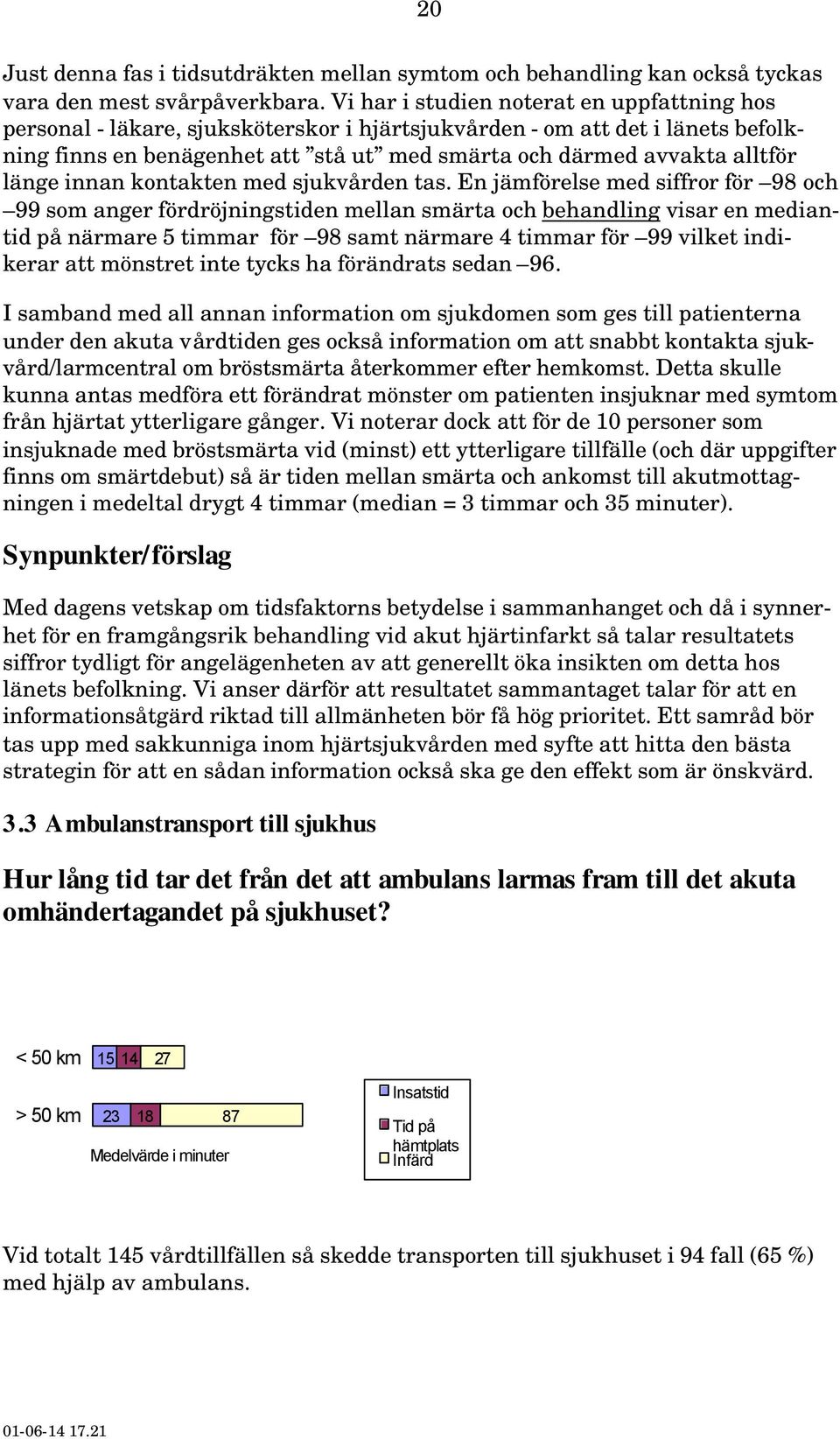 länge innan kontakten med sjukvården tas.