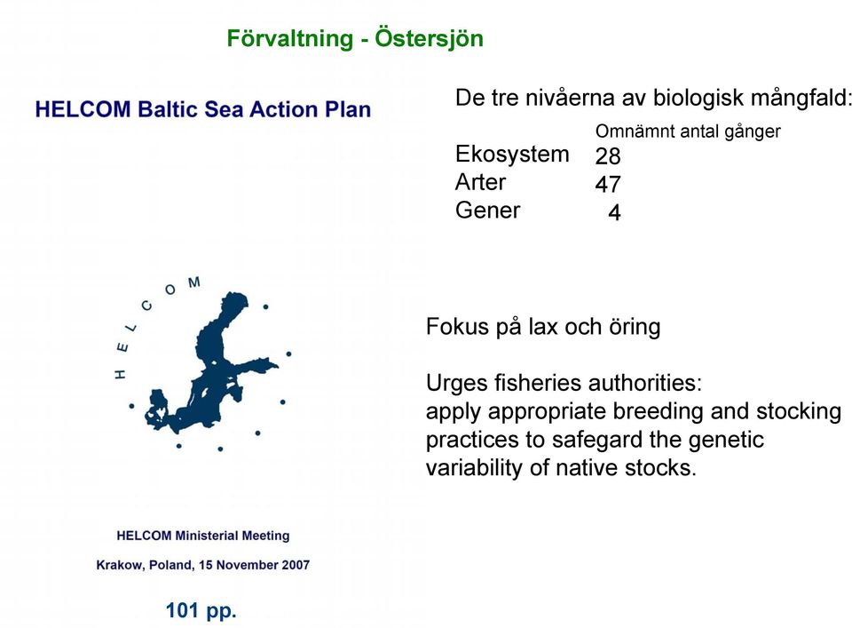 öring Urges fisheries authorities: apply appropriate breeding and