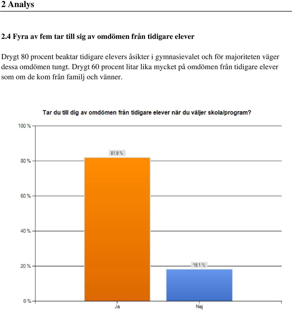 majoriteten väger dessa omdömen tungt.