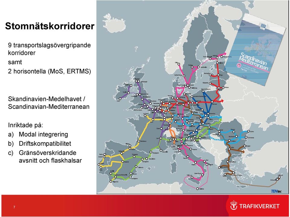 Scandinavian-Mediterranean Inriktade på: a) Modal integrering