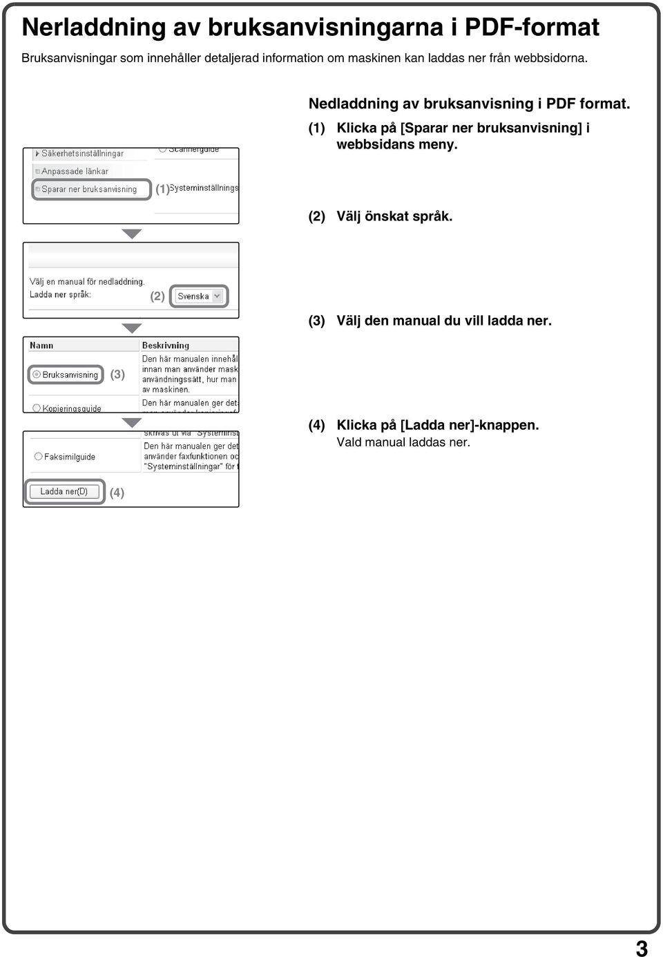 Nedladdning av bruksanvisning i PDF format.