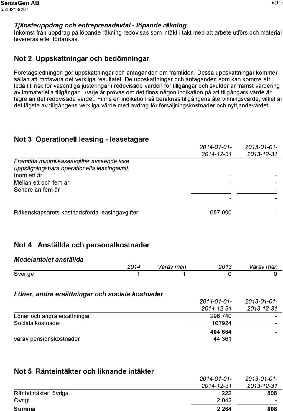 De uppskattningar och antaganden som kan komma att leda till risk för väsentliga justeringar i redovisade värden för tillgångar och skulder är främst värdering av immateriella tillgångar.