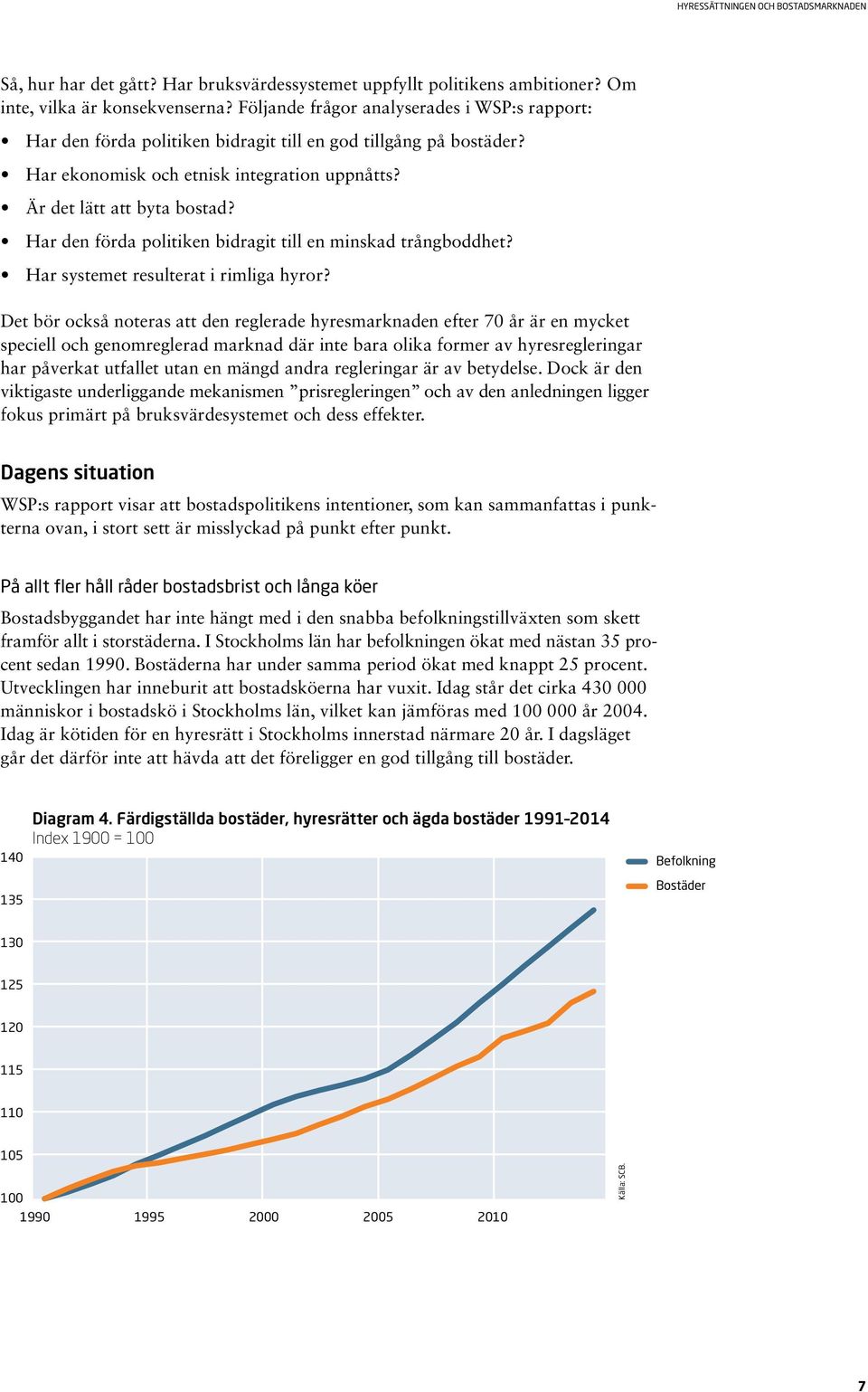 Har den förda politiken bidragit till en minskad trångboddhet? Har systemet resulterat i rimliga hyror?