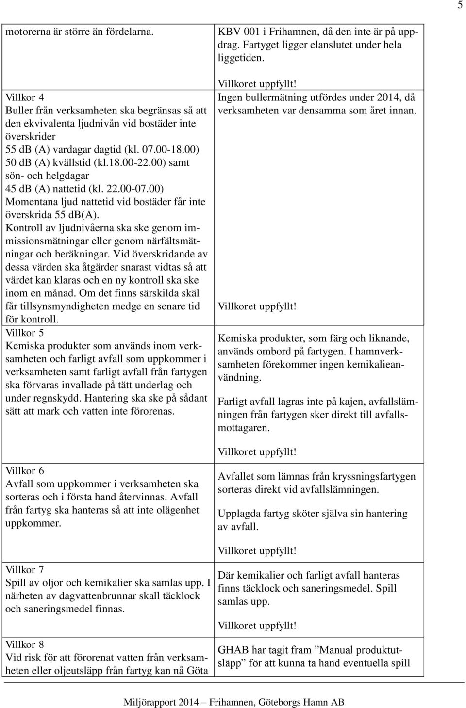 Kontroll av ljudnivåerna ska ske genom immissionsmätningar eller genom närfältsmätningar och beräkningar.