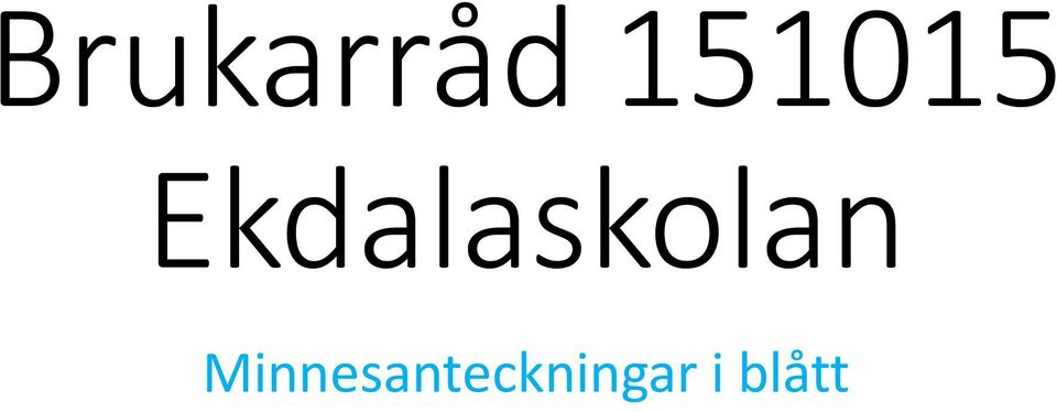 Ekdalaskolan