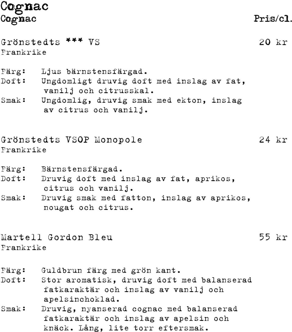 Druvig doft med inslag av fat, aprikos, citrus och vanilj. Druvig smak med fatton, inslag av aprikos, nougat och citrus.