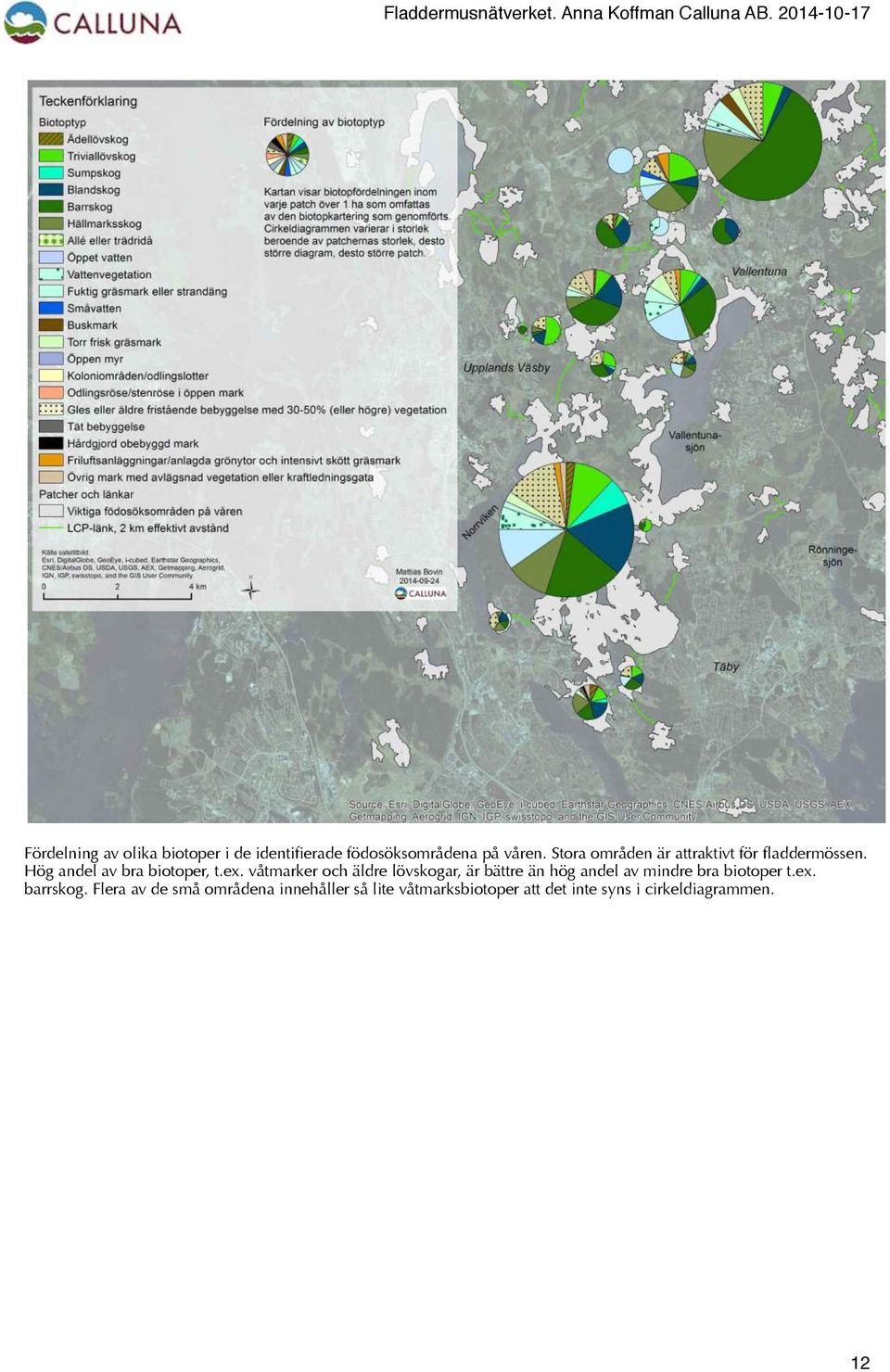 våtmarker och äldre lövskogar, är bättre än hög andel av mindre bra biotoper t.ex.