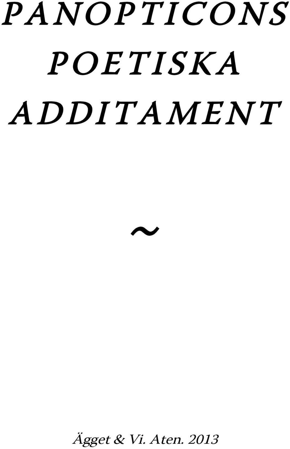 ADDITAMENT ~