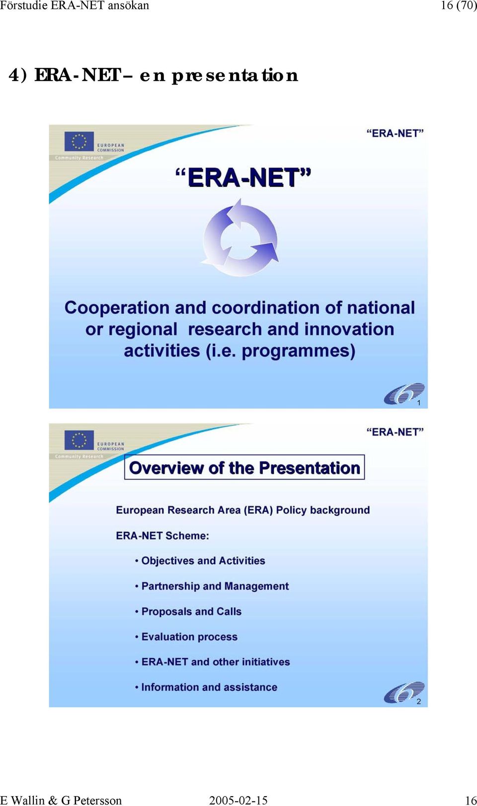 ERA-NET en presentation