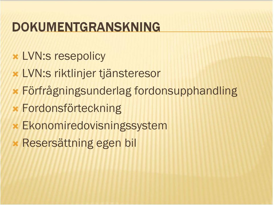 fordonsupphandling Fordonsförteckning