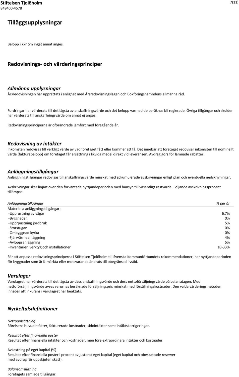 Fordringar har värderats till det lägsta av anskaffningsvärde och det belopp varmed de beräknas bli reglerade. Övriga tillgångar och skulder har värderats till anskaffningsvärde om annat ej anges.