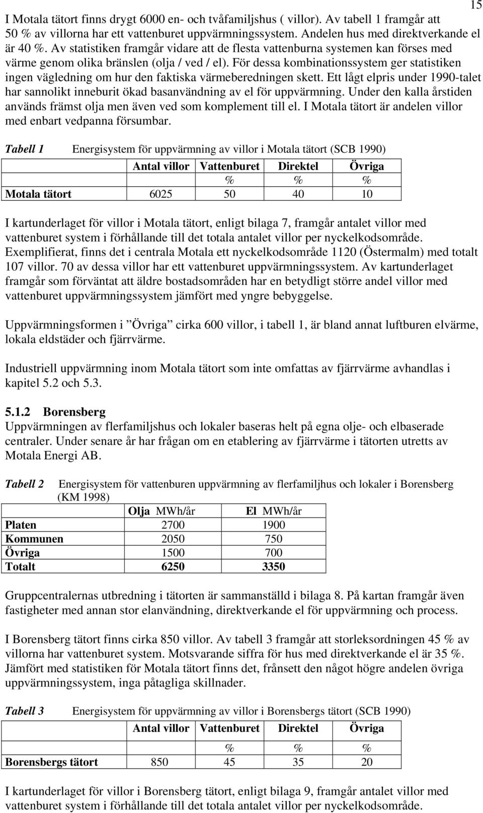 För dessa kombinationssystem ger statistiken ingen vägledning om hur den faktiska värmeberedningen skett.